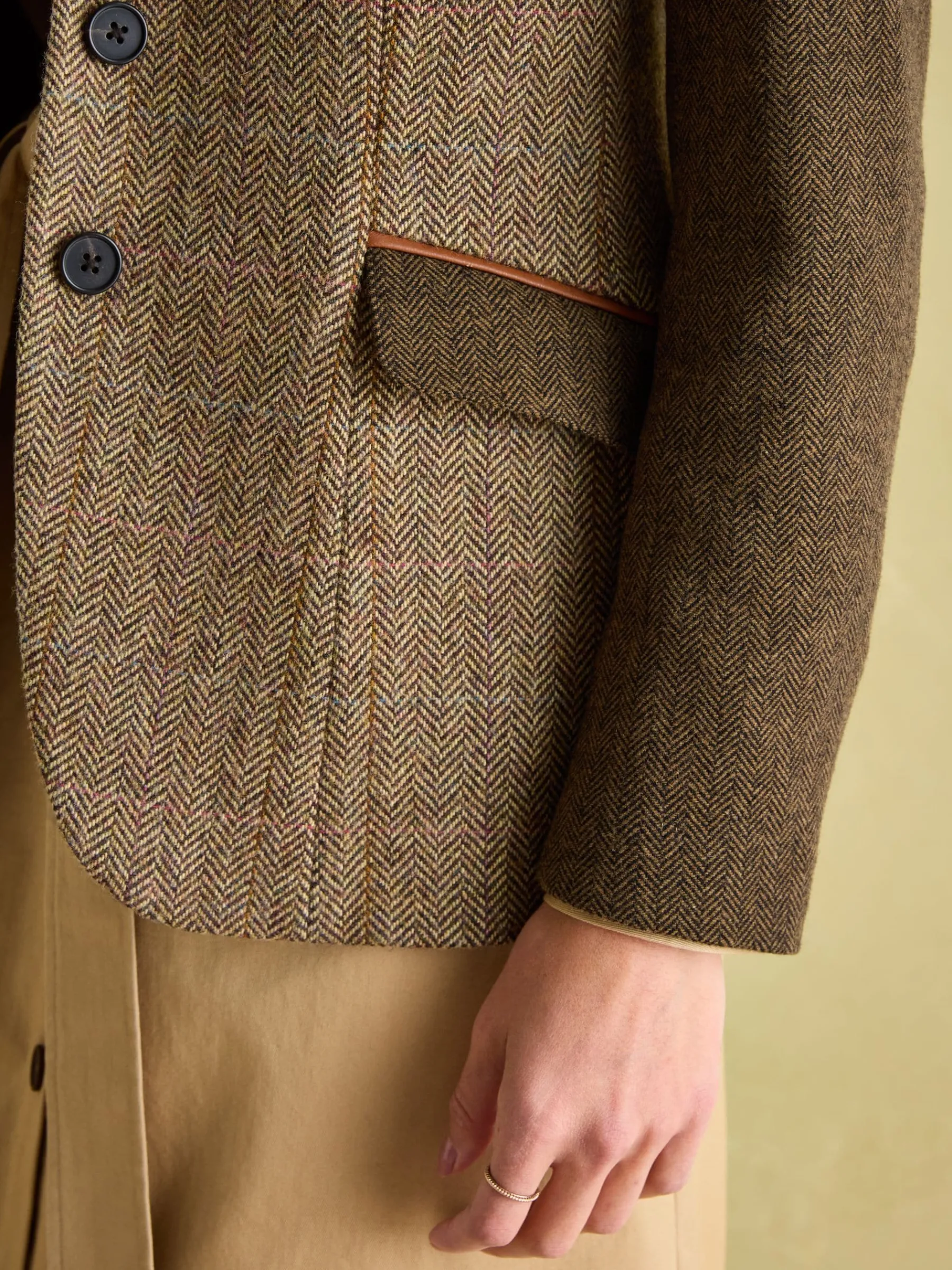 Harlow Hotchpotch Tweed Blazer<Joules Online