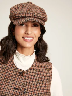 Harrogate Tweed Baker Boy Hat<Joules New