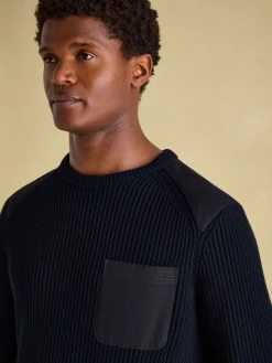 Hatfield Jumper with Woven Patch Detailing<Joules Outlet