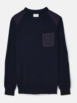 Hatfield Jumper with Woven Patch Detailing<Joules Outlet