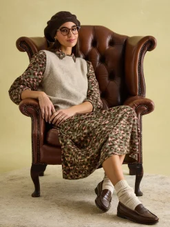 Hazel Khaki Green Jersey Shirt Dress<Joules Best