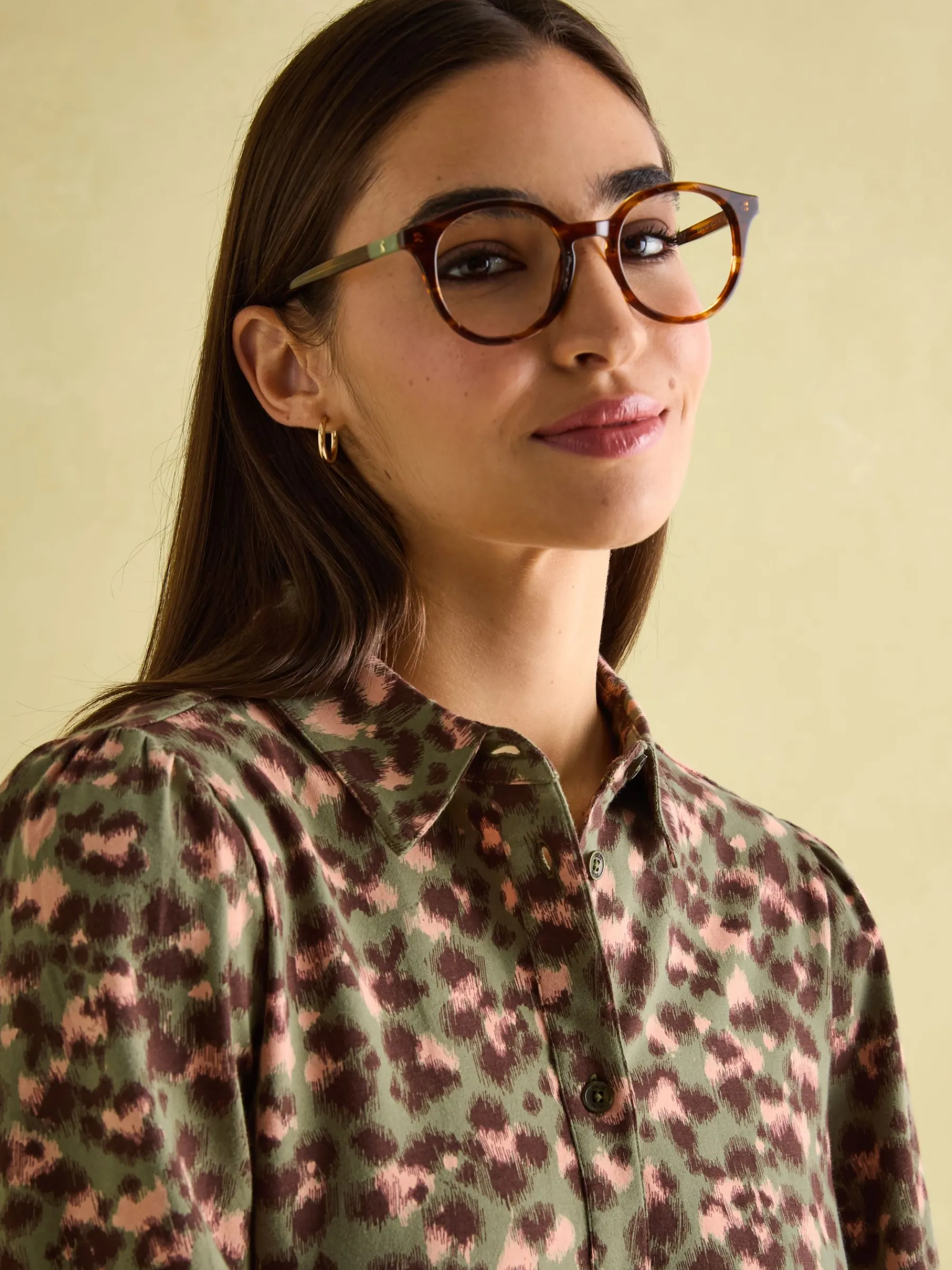 Hazel Khaki Green Jersey Shirt Dress<Joules Best