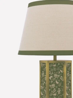 Helmingham Green Printed Claw Foot Table Lamp<Joules Clearance