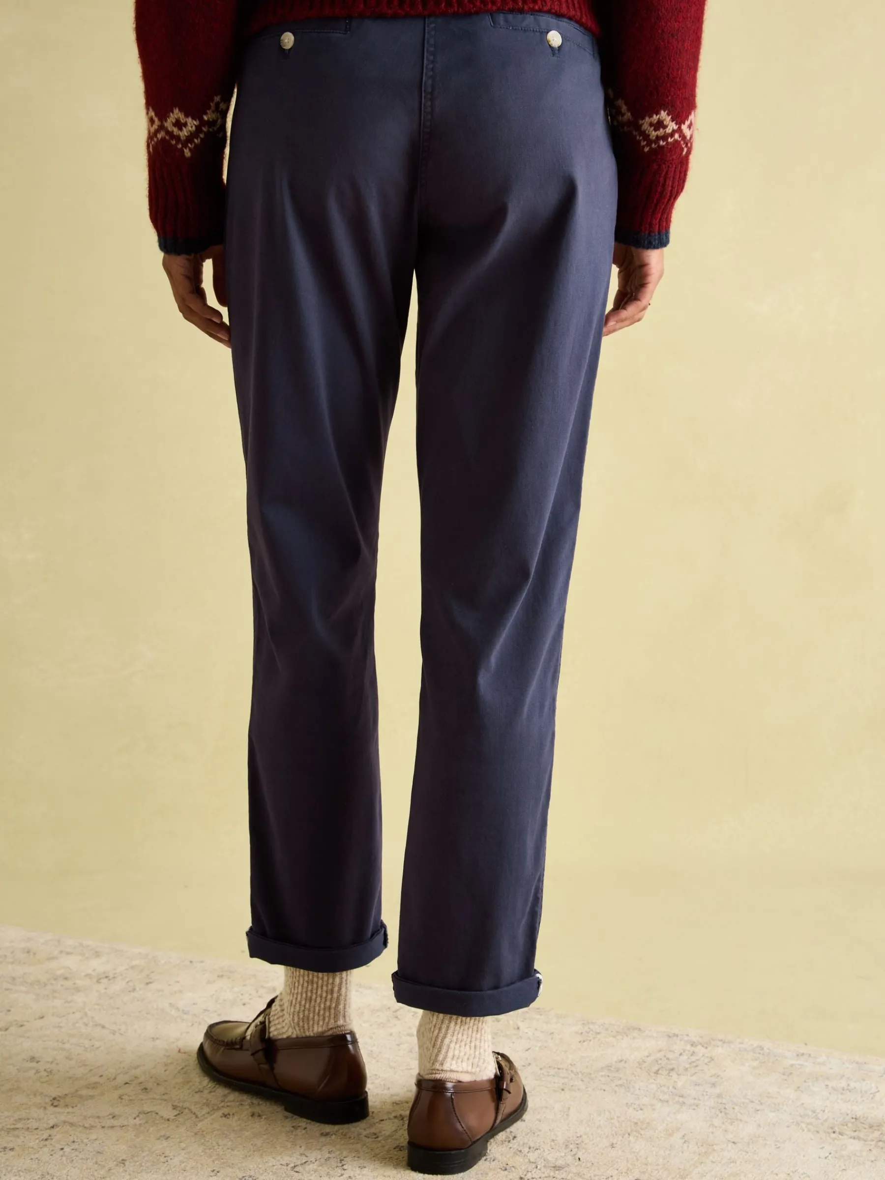 Hesford Navy Blue Chino Trousers<Joules Clearance