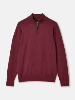 Hillside Quarter Zip Knit Jumper<Joules Outlet