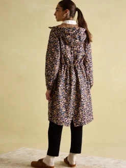 Holkham Tan Leopard Waterproof Packable Raincoat With Hood<Joules Sale