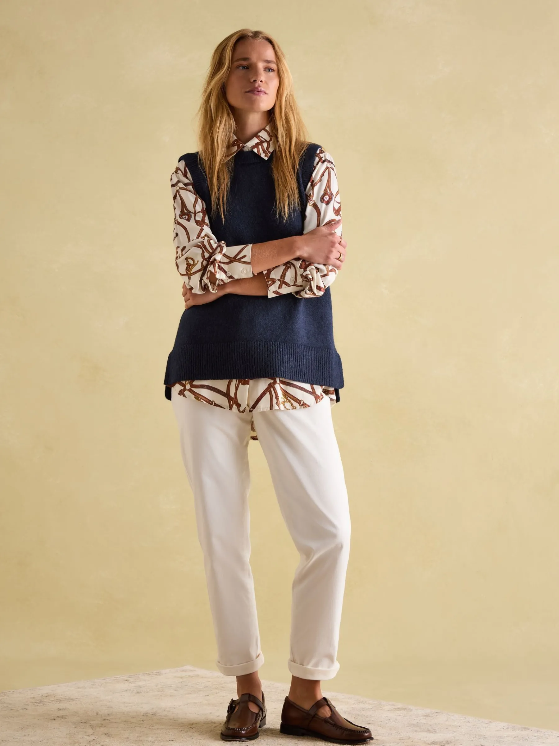 Holly Longline Knitted Vest<Joules Online