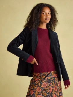 Holton Navy Blue Corduroy Blazer<Joules Sale