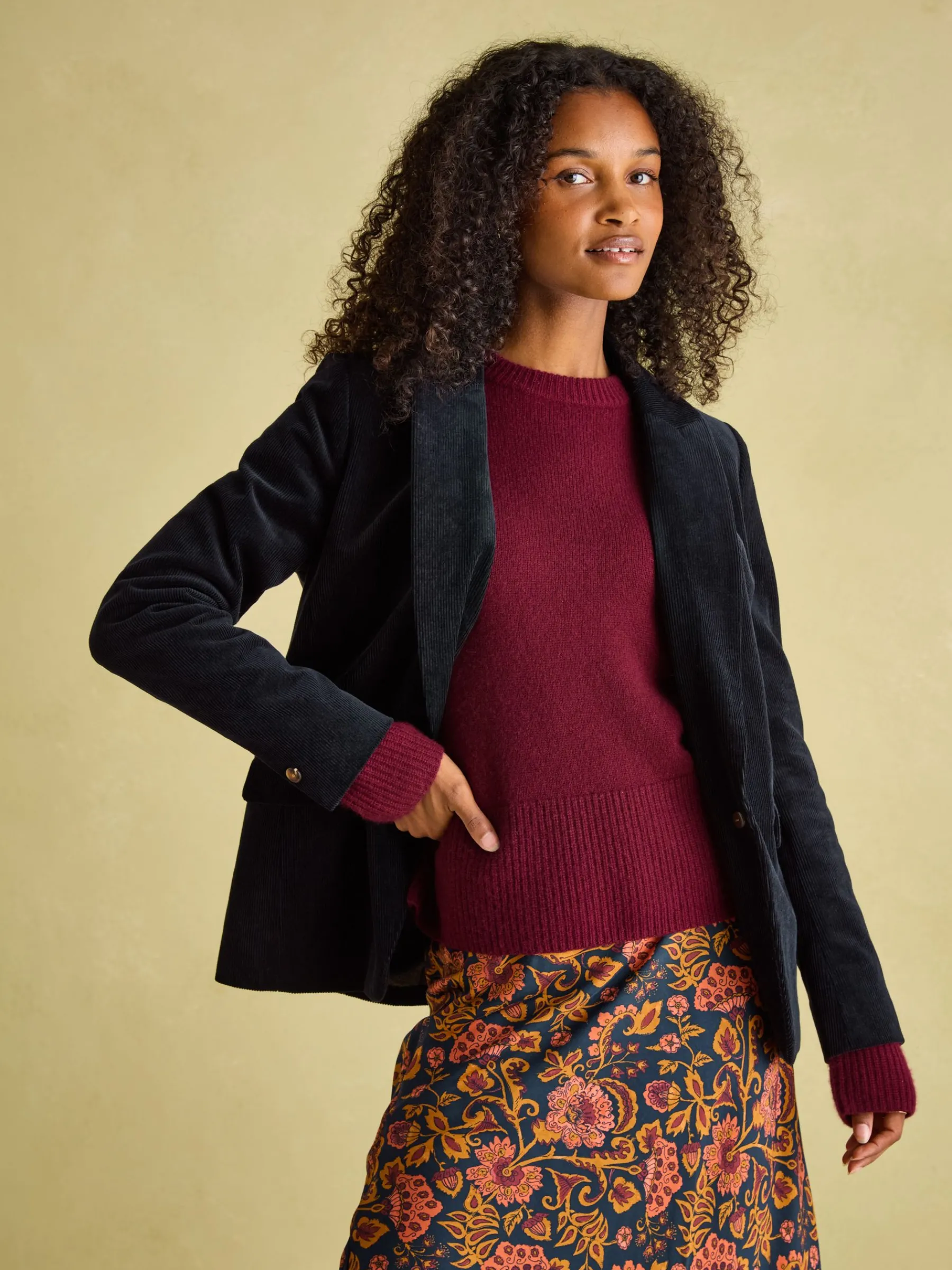 Holton Navy Blue Corduroy Blazer<Joules Sale