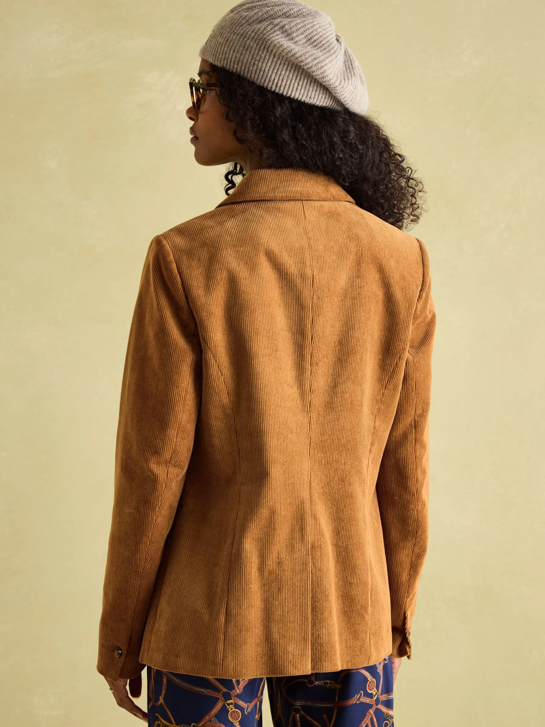 Holton Tan Brown Corduroy Blazer<Joules