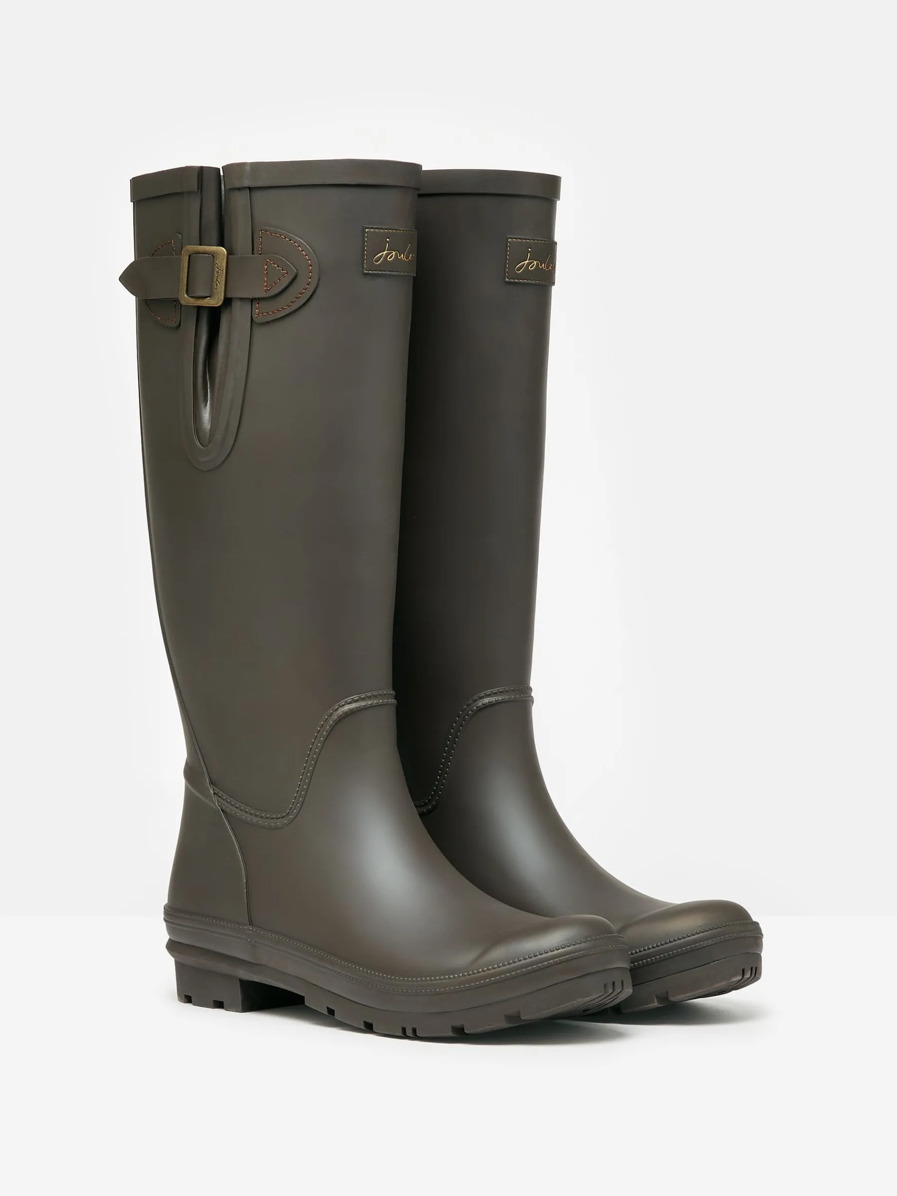 Houghton Chocolate Brown Adjustable Tall Wellies<Joules New