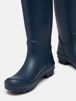 Houghton Navy Blue Adjustable Tall Wellies<Joules New