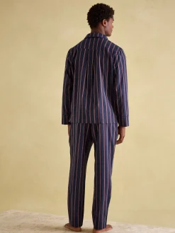Hugo Navy Stripe Cotton Pyjama Set<Joules Best