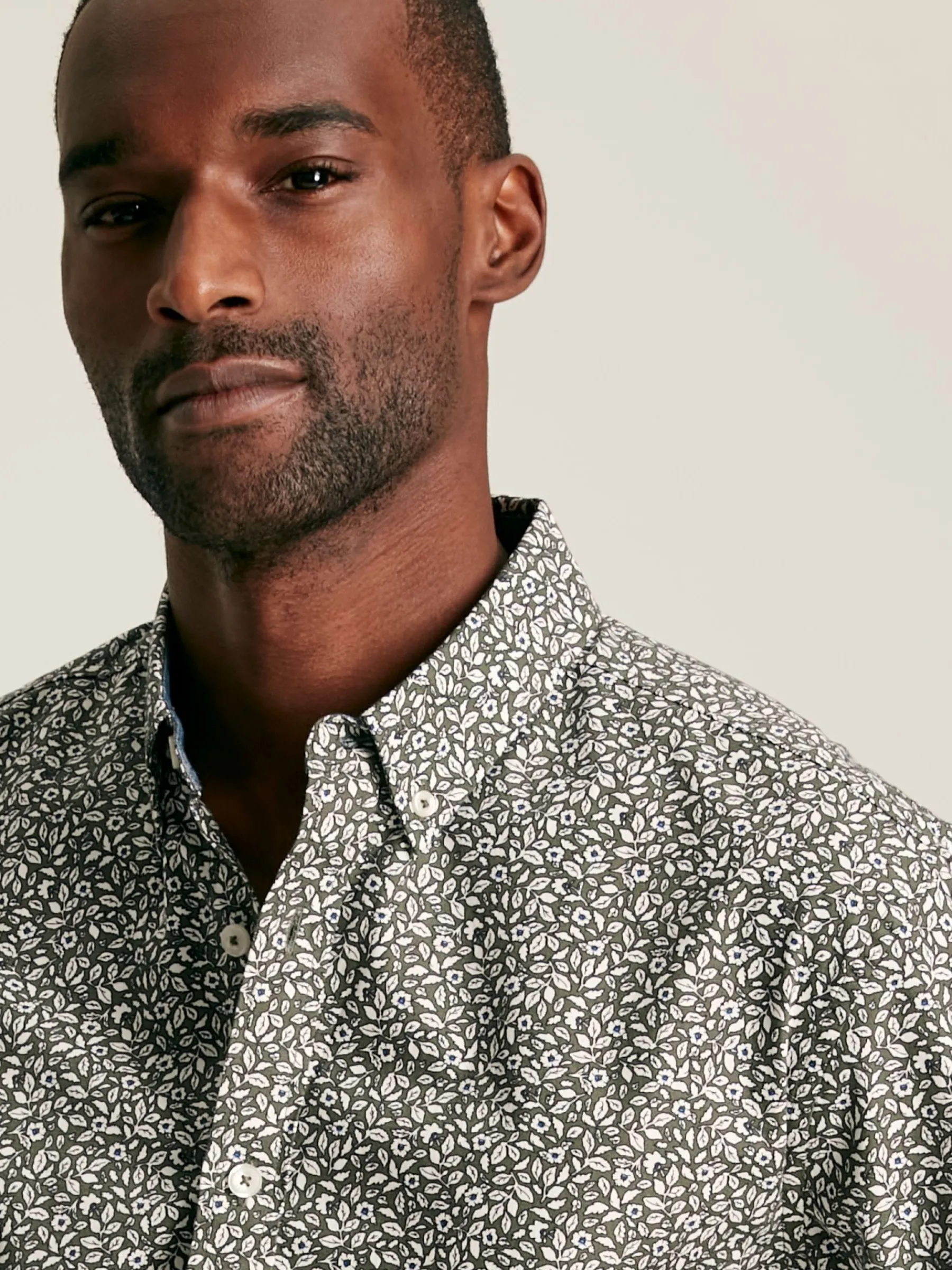 Invitation Green Floral Cotton Shirt<Joules Sale