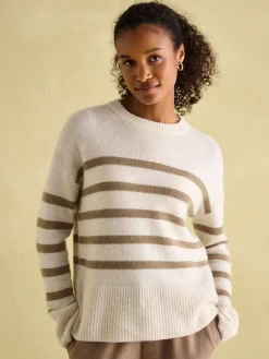 Ivy Tan Brown 100% Cashmere Jumper<Joules Online