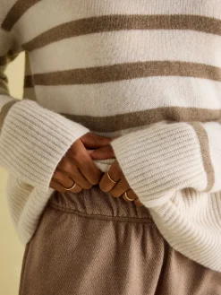 Ivy Tan Brown 100% Cashmere Jumper<Joules Online