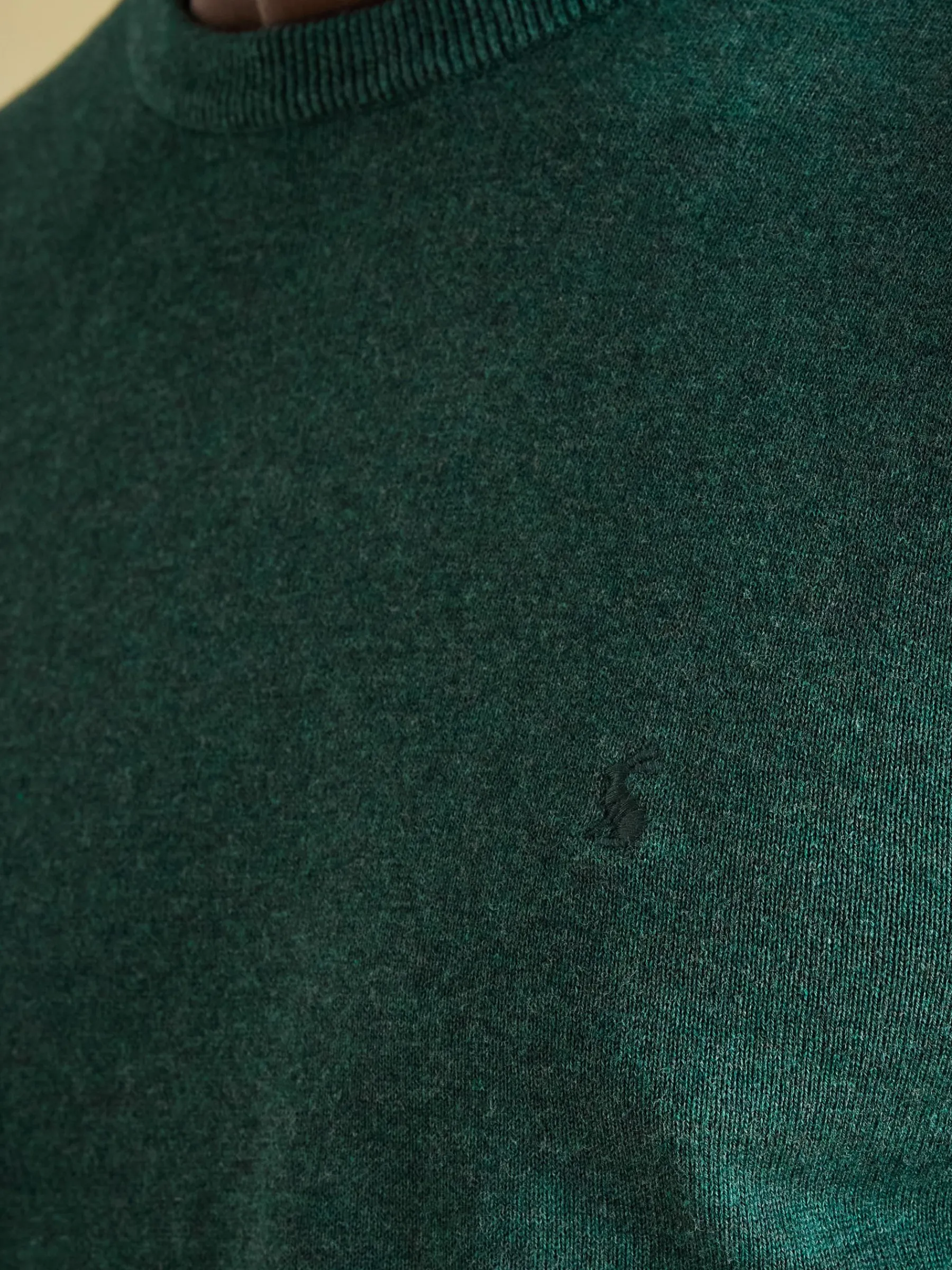 Jarvis Dark Green Crew Neck Knitted Jumper<Joules New