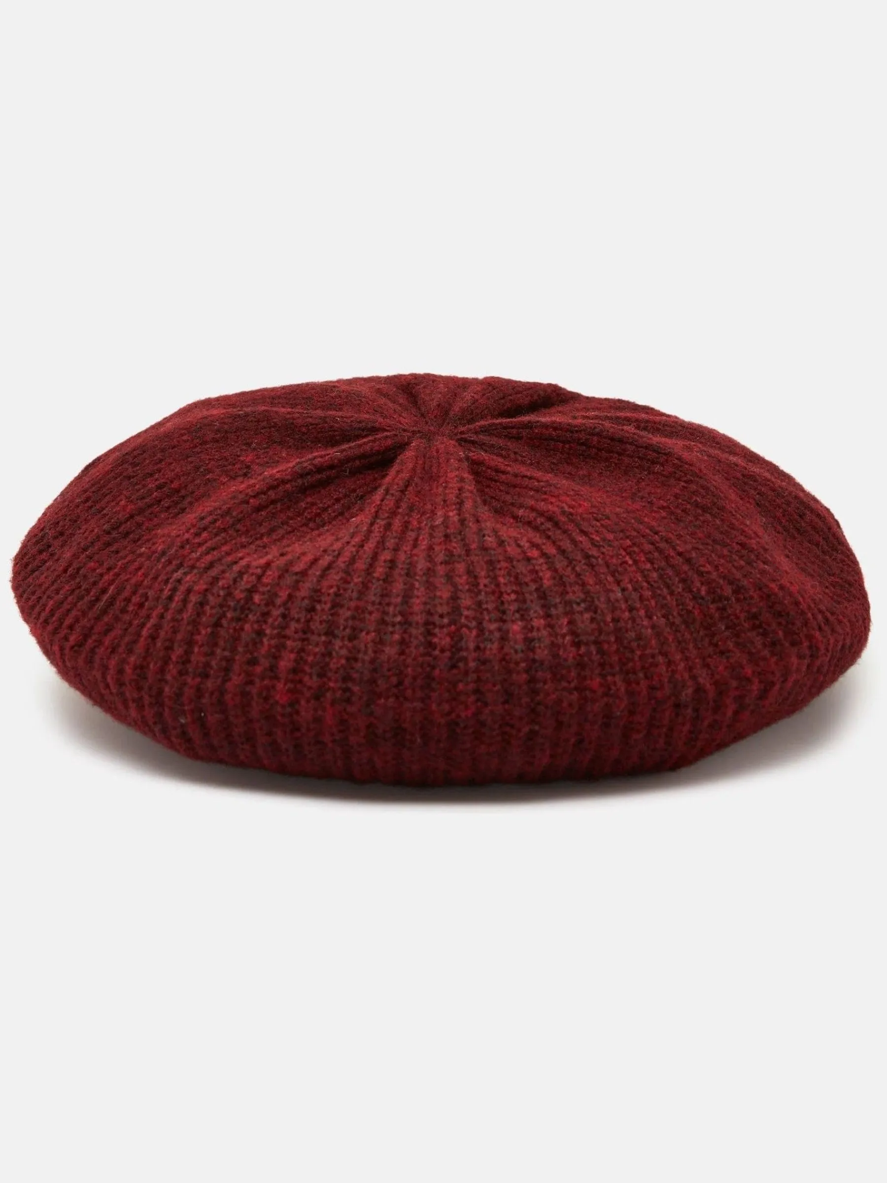 Joelle Burgundy Red Knitted Beret<Joules Hot