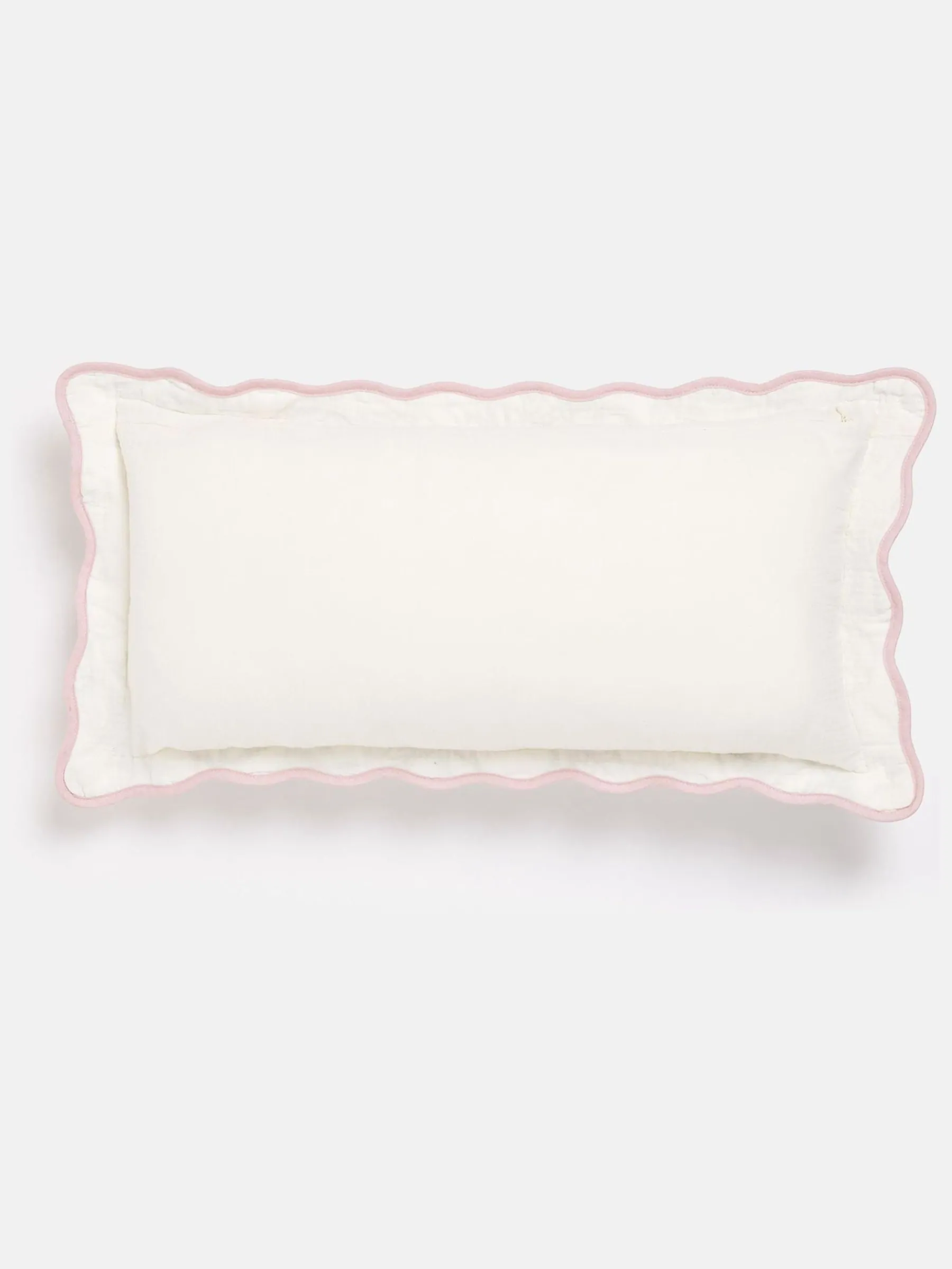 Juliette 100% Cotton Scalloped Embroidered Cushion<Joules Online