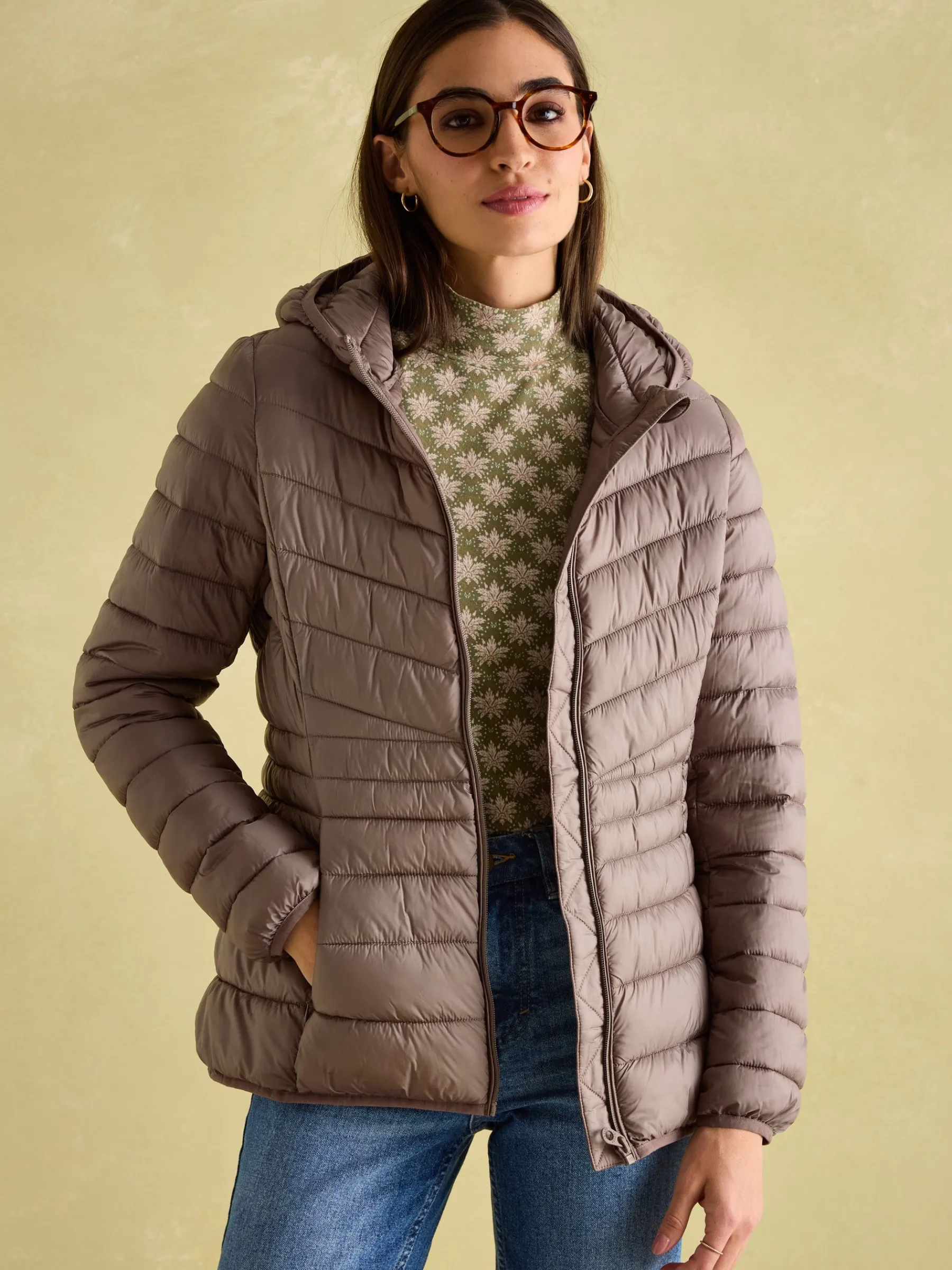 Kenley Showerproof Padded Coat with Hood<Joules