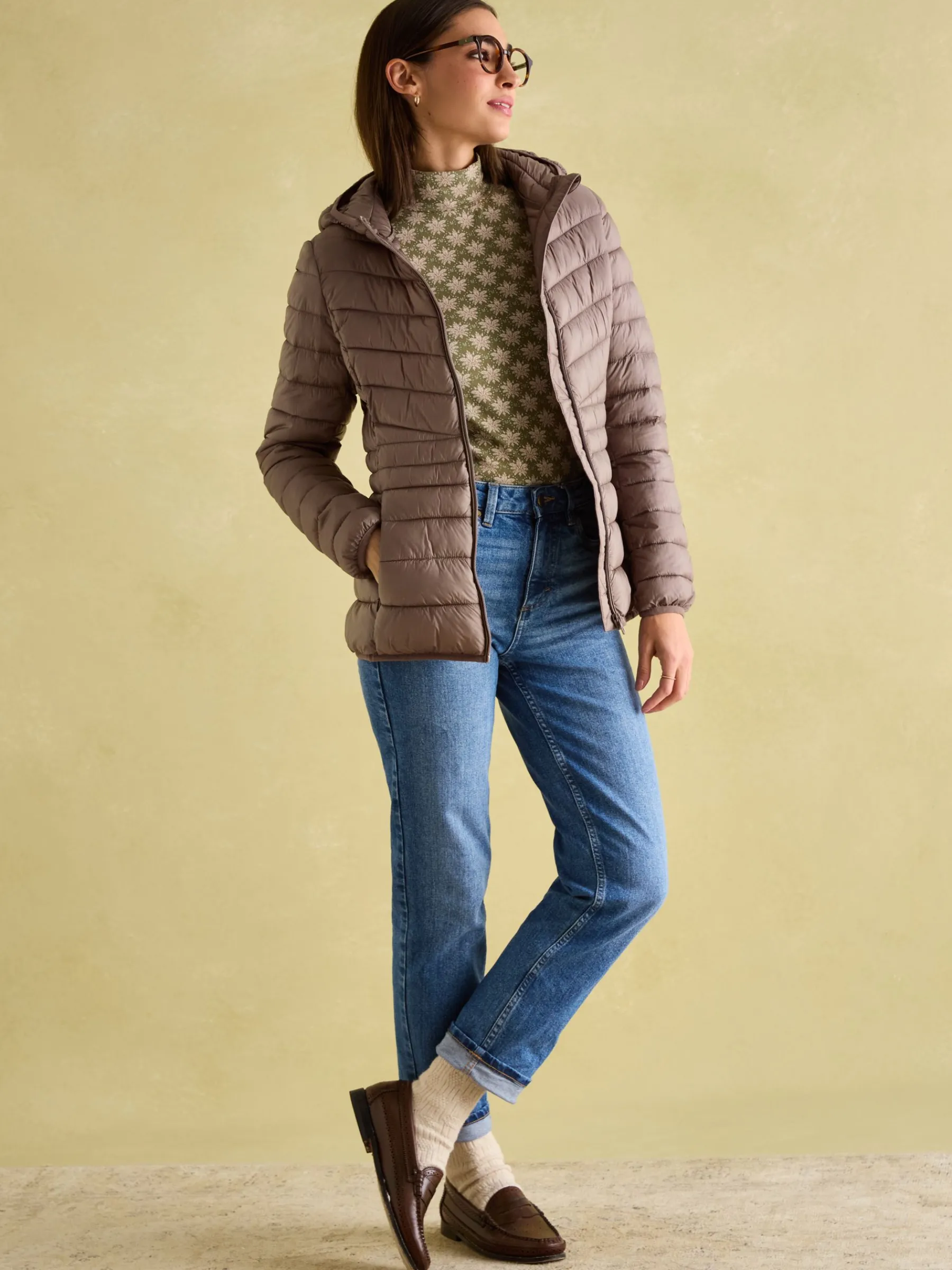 Kenley Showerproof Padded Coat with Hood<Joules