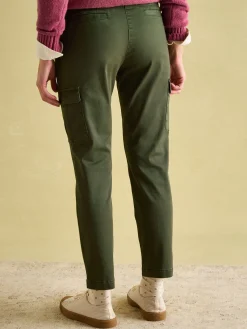 Khaki Green Slim Fit Cargo Trousers<Joules Discount