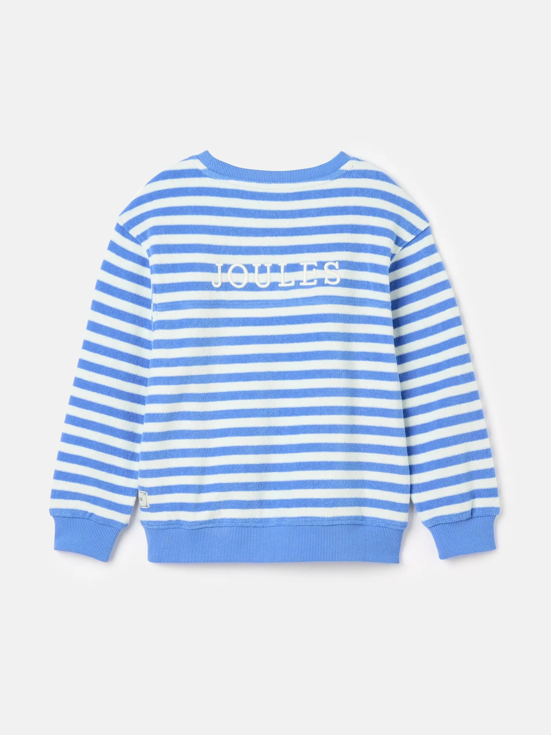 Kids' Ahoy There Crew Neck Towelling Sweatshirt<Joules Clearance