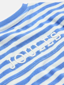 Kids' Ahoy There Crew Neck Towelling Sweatshirt<Joules Clearance