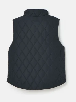 Kids' Atwell Navy Blue Showerproof Reversible Gilet<Joules New