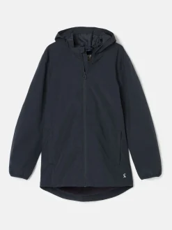 Kids' Ayston Navy Blue Waterproof Fleece Lined Raincoat<Joules Discount