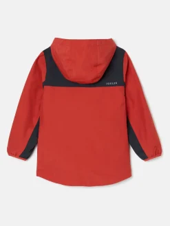 Kids' Ayston Orange Colourblock Waterproof Fleece Lined Raincoat<Joules Hot