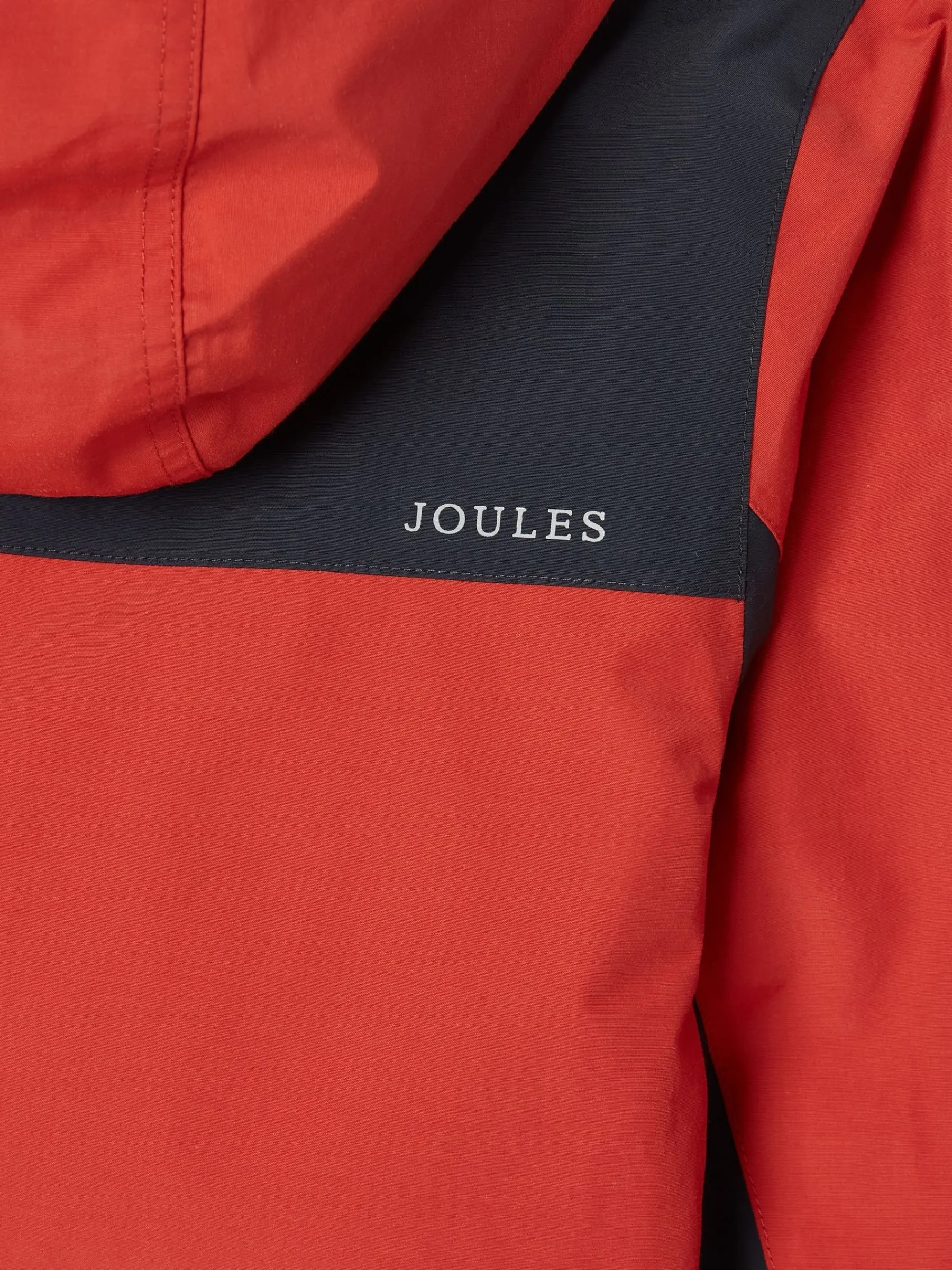 Kids' Ayston Orange Colourblock Waterproof Fleece Lined Raincoat<Joules Hot