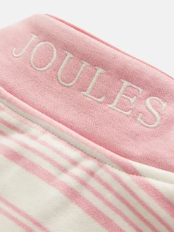 Kids' Burnham Pink Stripe Funnel Neck Sweatshirt<Joules Sale