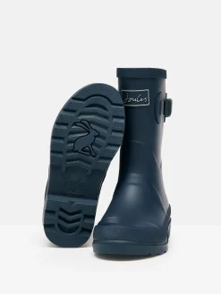 Kids' Classic Navy Blue Adjustable Wellies<Joules New