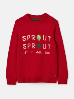 Kids' Cracking Intarsia Knitted Festive Jumper<Joules