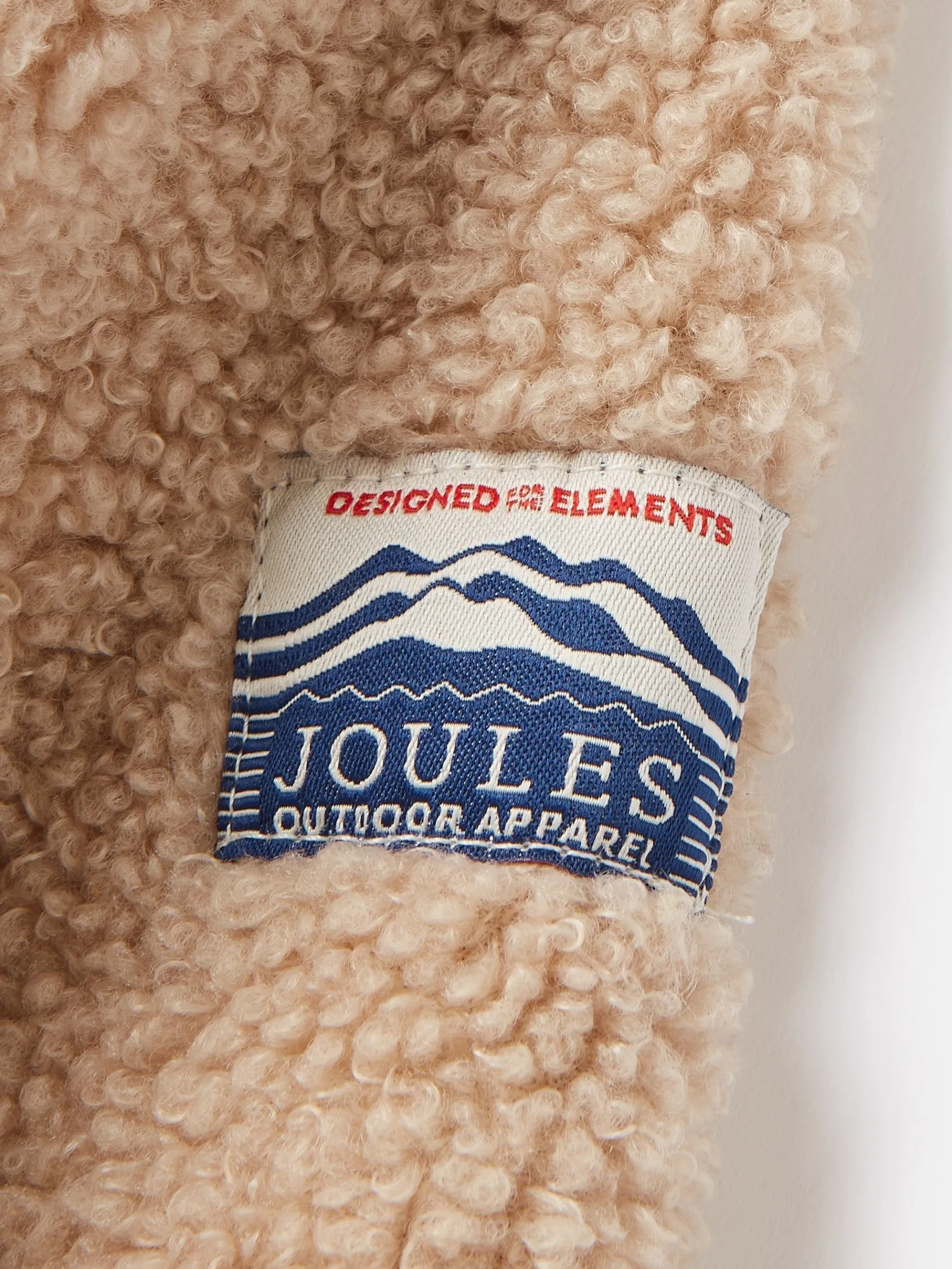 Kids' Eddington Brown & Natural Zip Through Fleece Jacket<Joules Sale