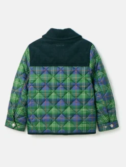 Kids' Freddie Green Check Quilted Checked Jacket<Joules Discount