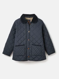 Kids' Mayberry Navy Blue Quilted Jacket<Joules