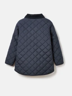 Kids' Mayberry Navy Blue Quilted Jacket<Joules