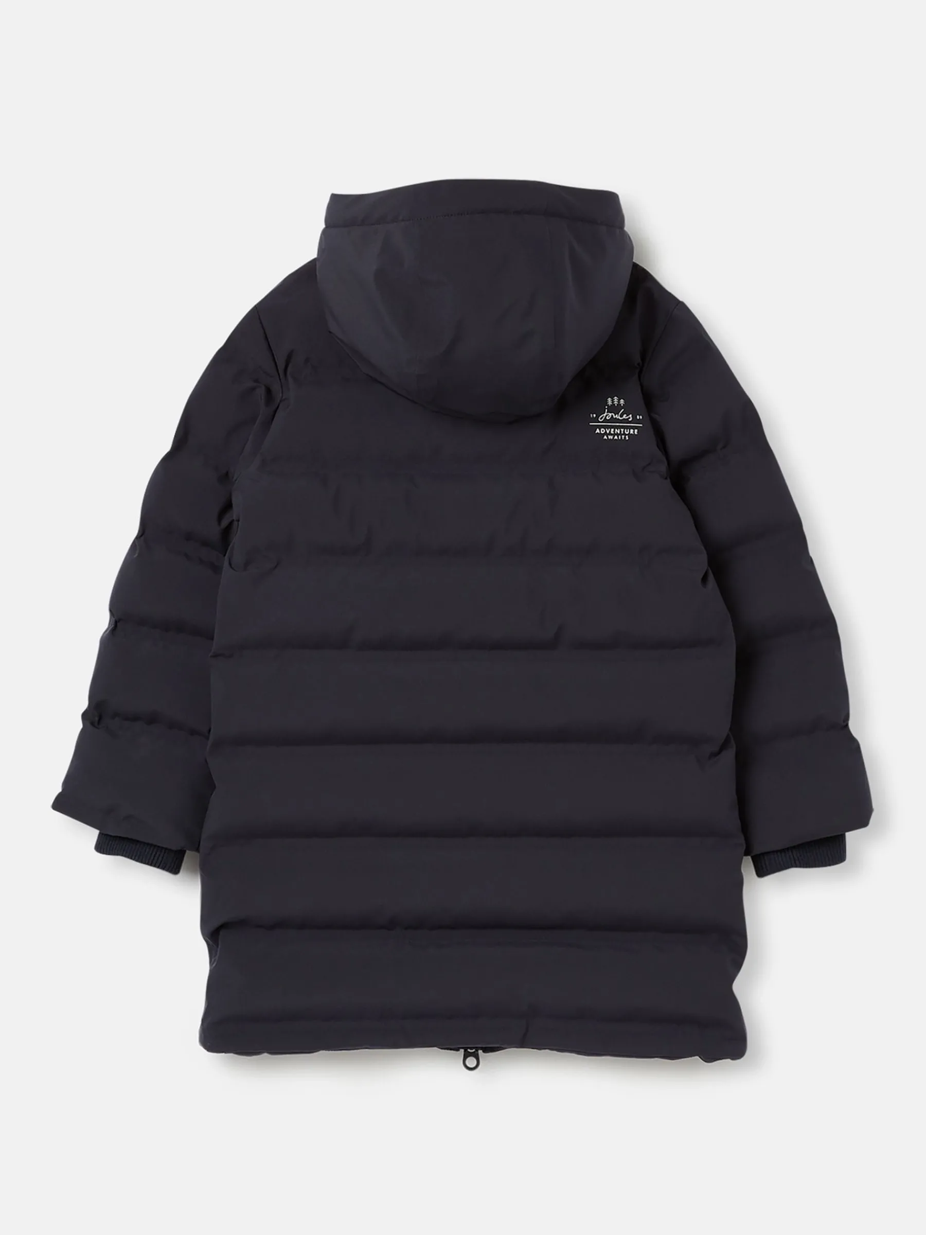 Kids' Padwell Navy Blue Waterproof Padded Coat with Hood<Joules Hot