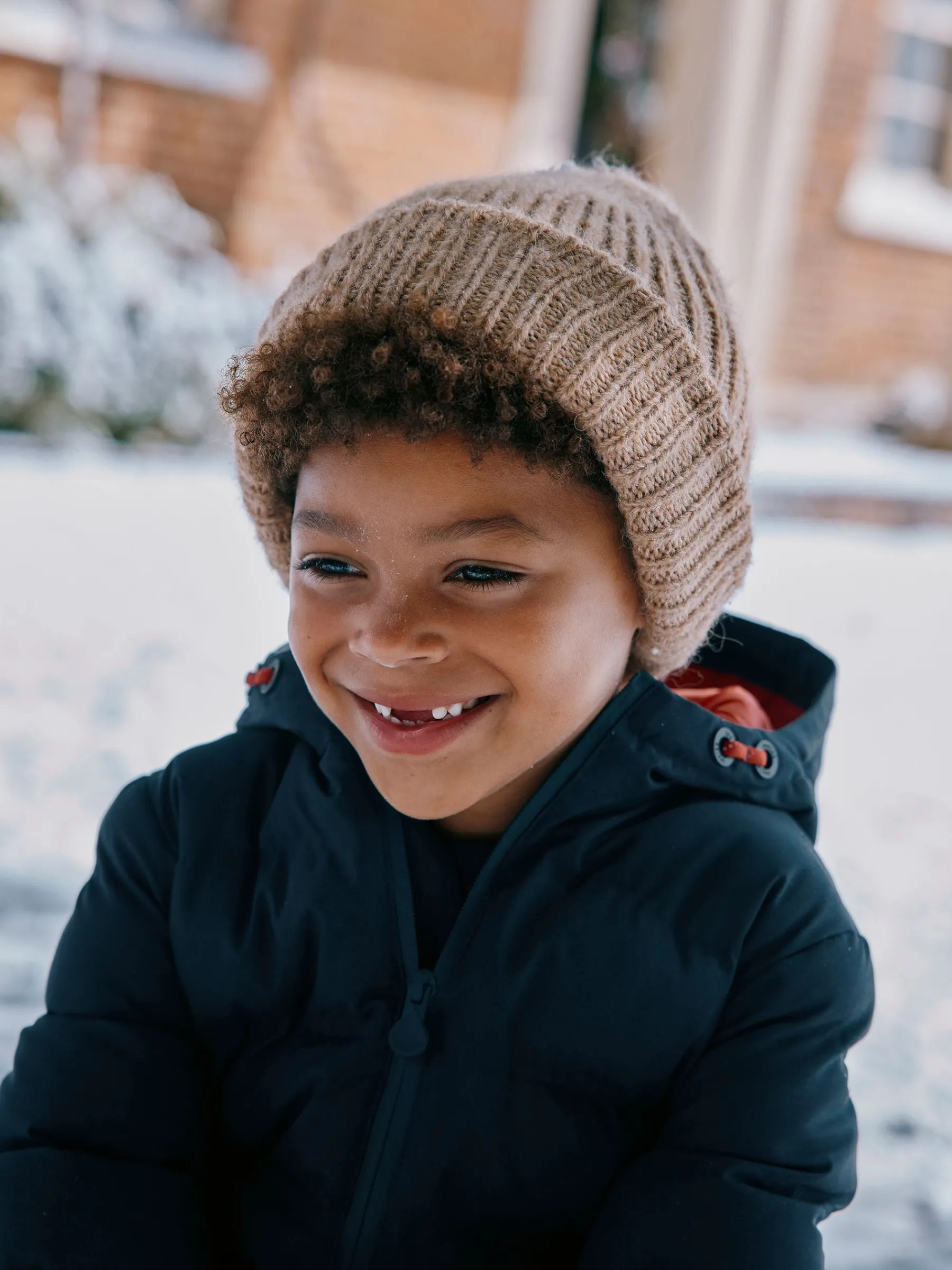 Kids' Padwell Navy Blue Waterproof Padded Coat with Hood<Joules Hot
