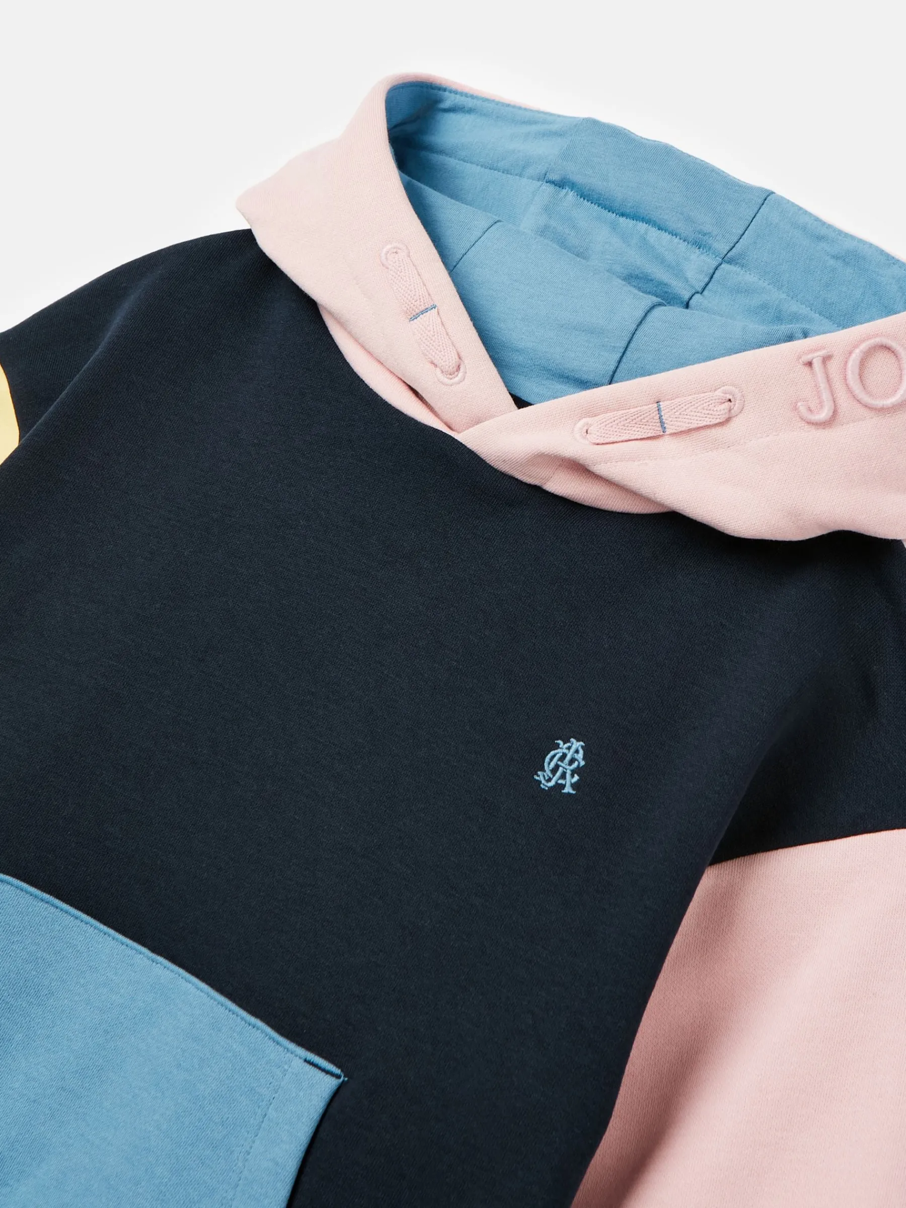 Kids' Parkside Colour Block Hoodie With Pocket<Joules Clearance
