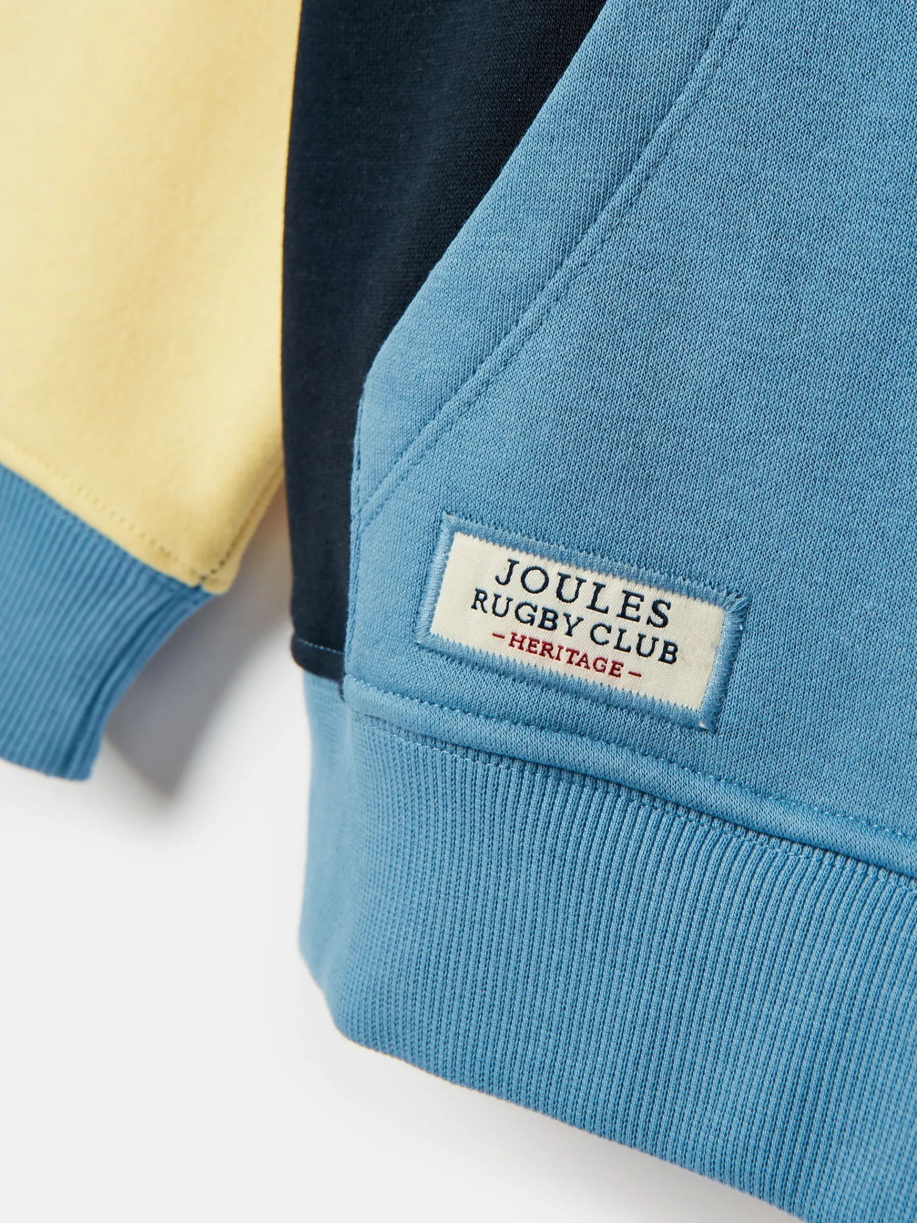 Kids' Parkside Colour Block Hoodie With Pocket<Joules Clearance