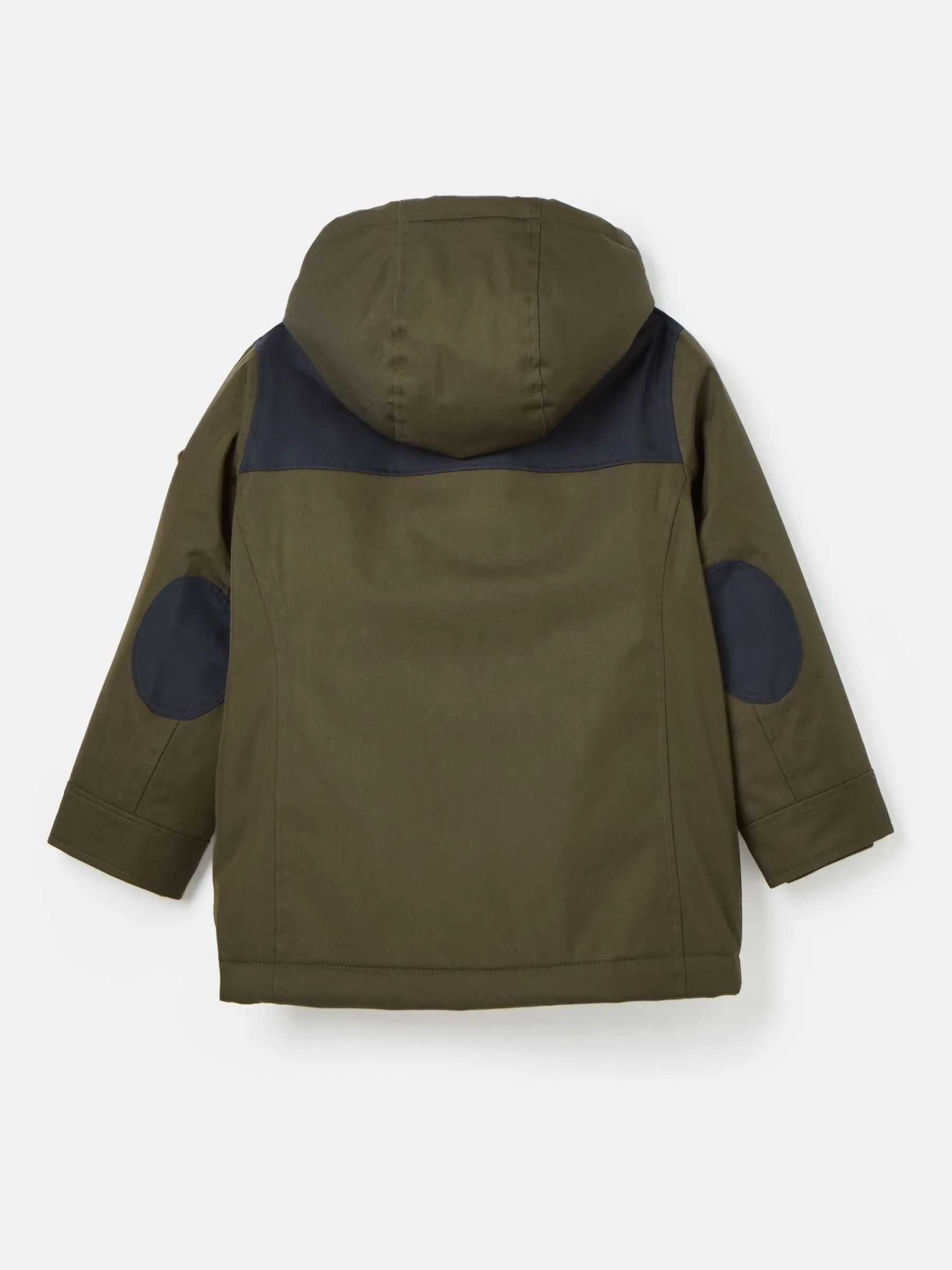 Kids' Ultimate Khaki Green Waterproof Coat with Quilted Lining<Joules Clearance