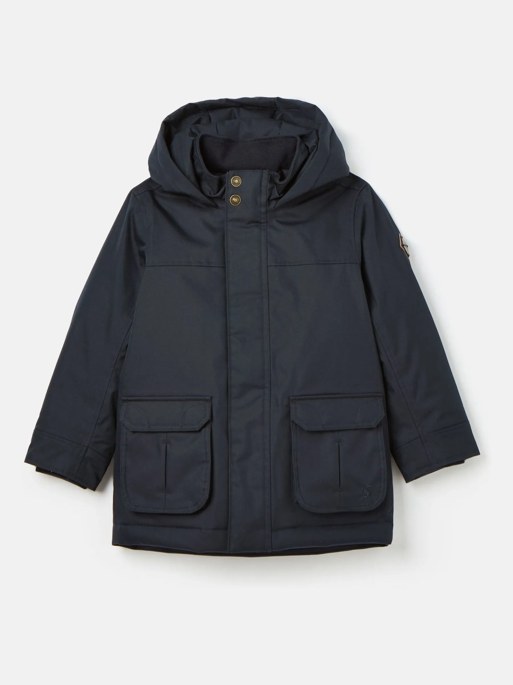Kids' Ultimate Navy Blue Waterproof Coat with Quilted Lining<Joules Best
