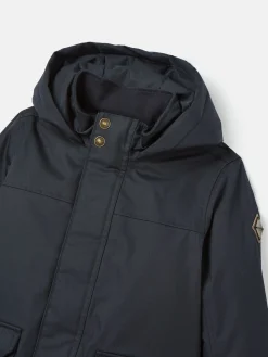 Kids' Ultimate Navy Blue Waterproof Coat with Quilted Lining<Joules Best