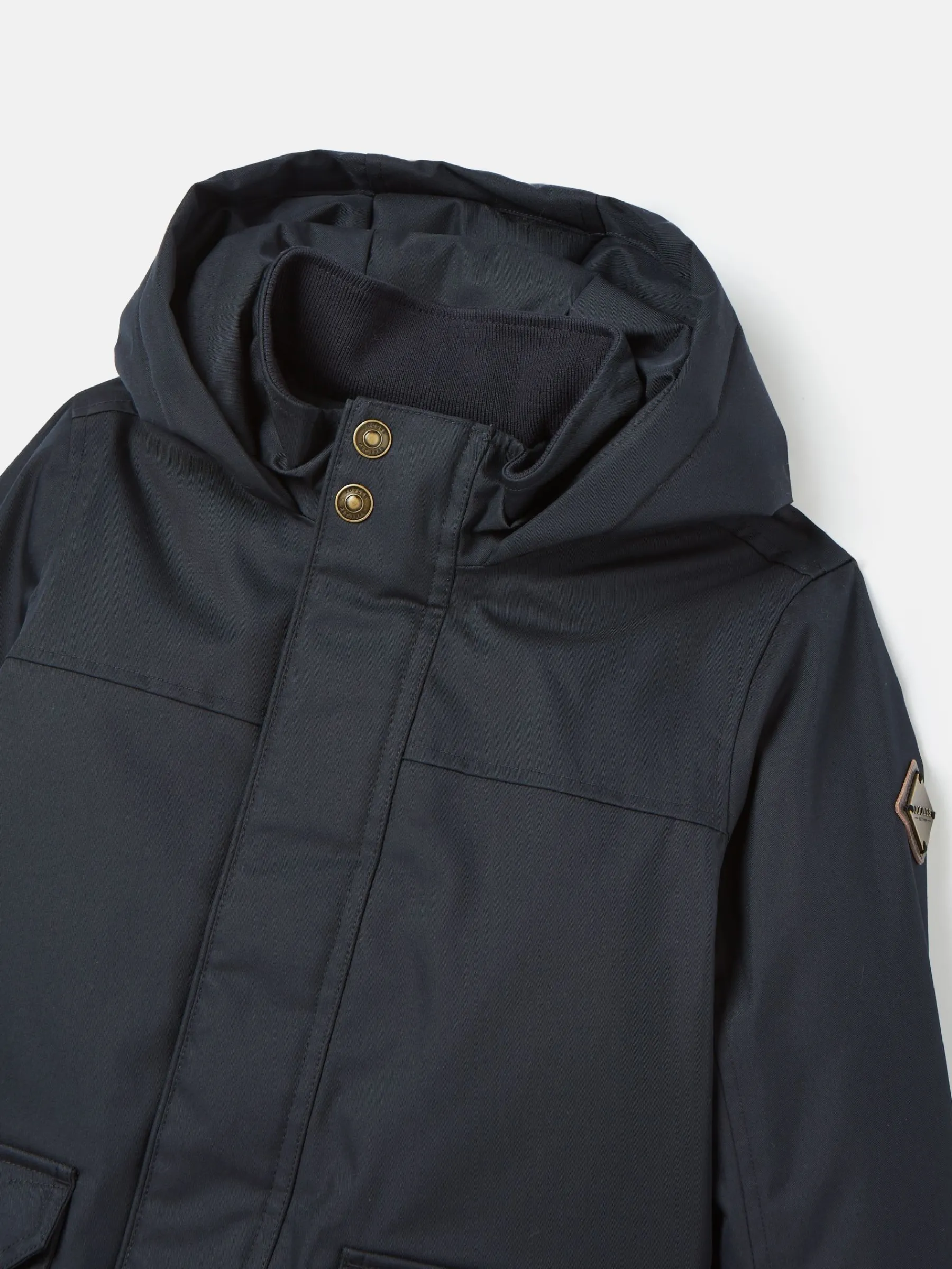 Kids' Ultimate Navy Blue Waterproof Coat with Quilted Lining<Joules Best