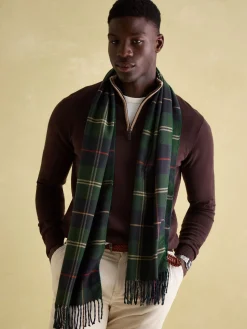 Langtree Green & Navy Scarf<Joules Online