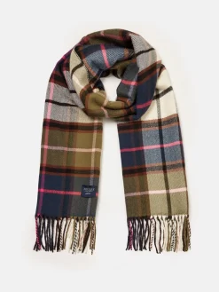 Langtree Green & Pink Scarf<Joules Discount