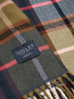 Langtree Green & Pink Scarf<Joules Discount